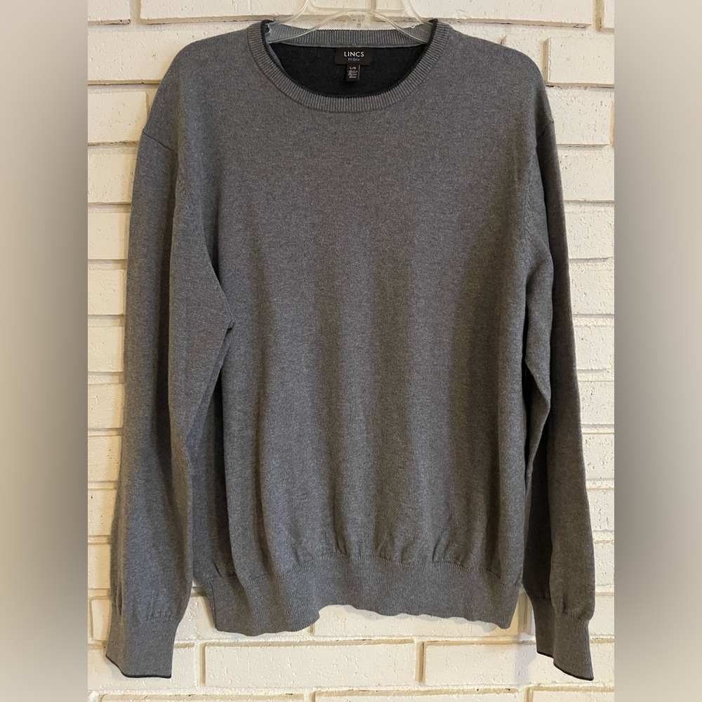 LINCS DC & Co Cotton Cashmere Pullover Sweater Mens‎ Large